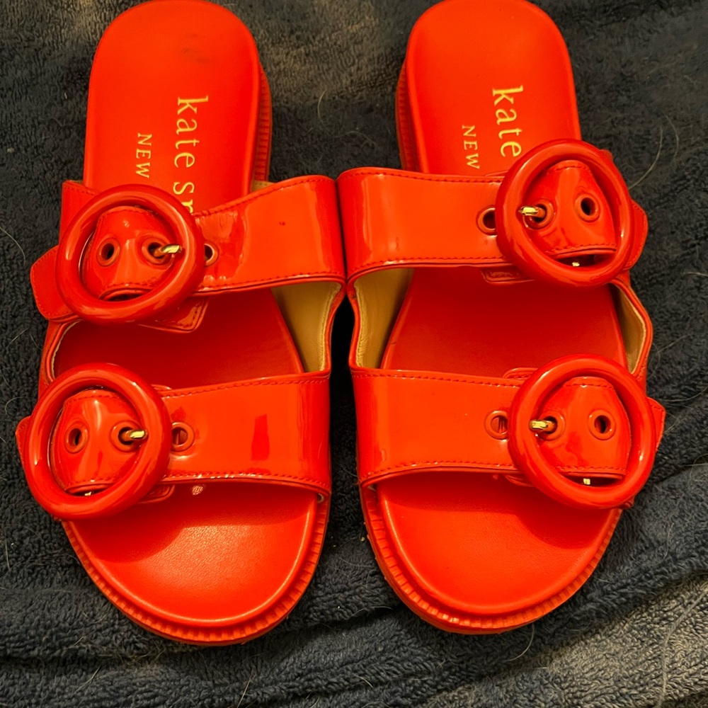 Kate spade red sandals